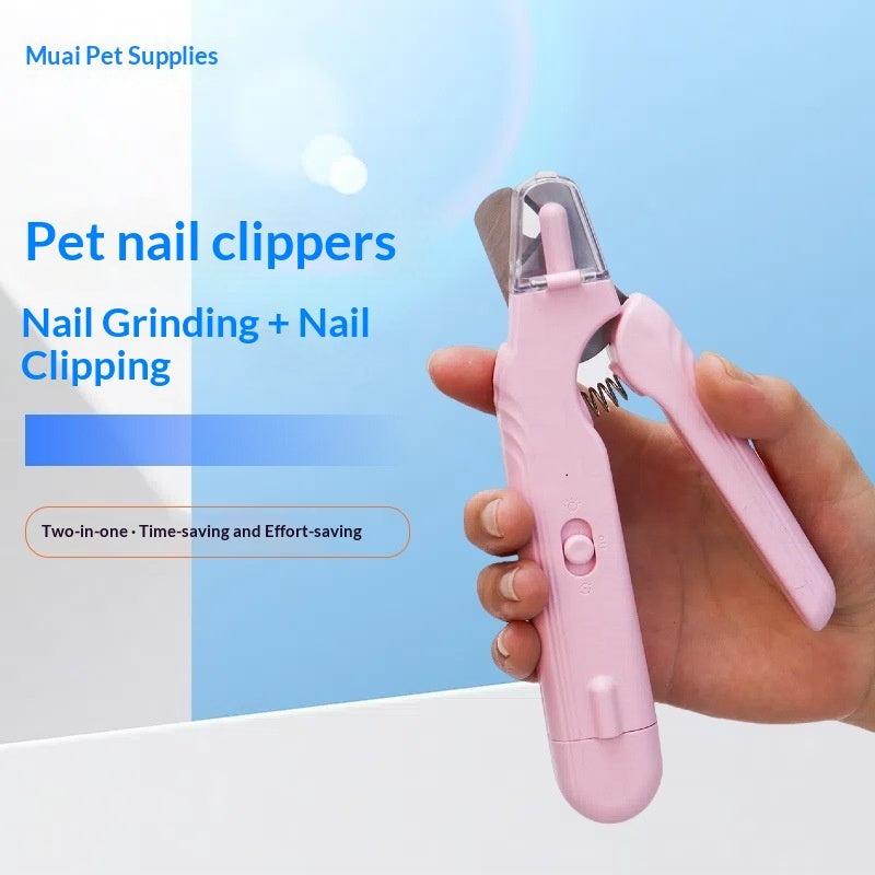 2-in-1 LED Electric Nail Clipper for Pet